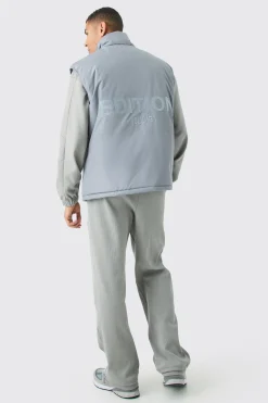 boohooMAN EDITION Oversized Funnel Neck Padded Gilet | UK| Coats & Jackets