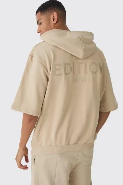 boohooMAN EDITION Oversized Heavyweight Short Sleeve Hoodie | UK| Hoodies & Sweatshirts