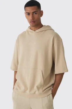 boohooMAN EDITION Oversized Heavyweight Short Sleeve Hoodie | UK| Hoodies & Sweatshirts