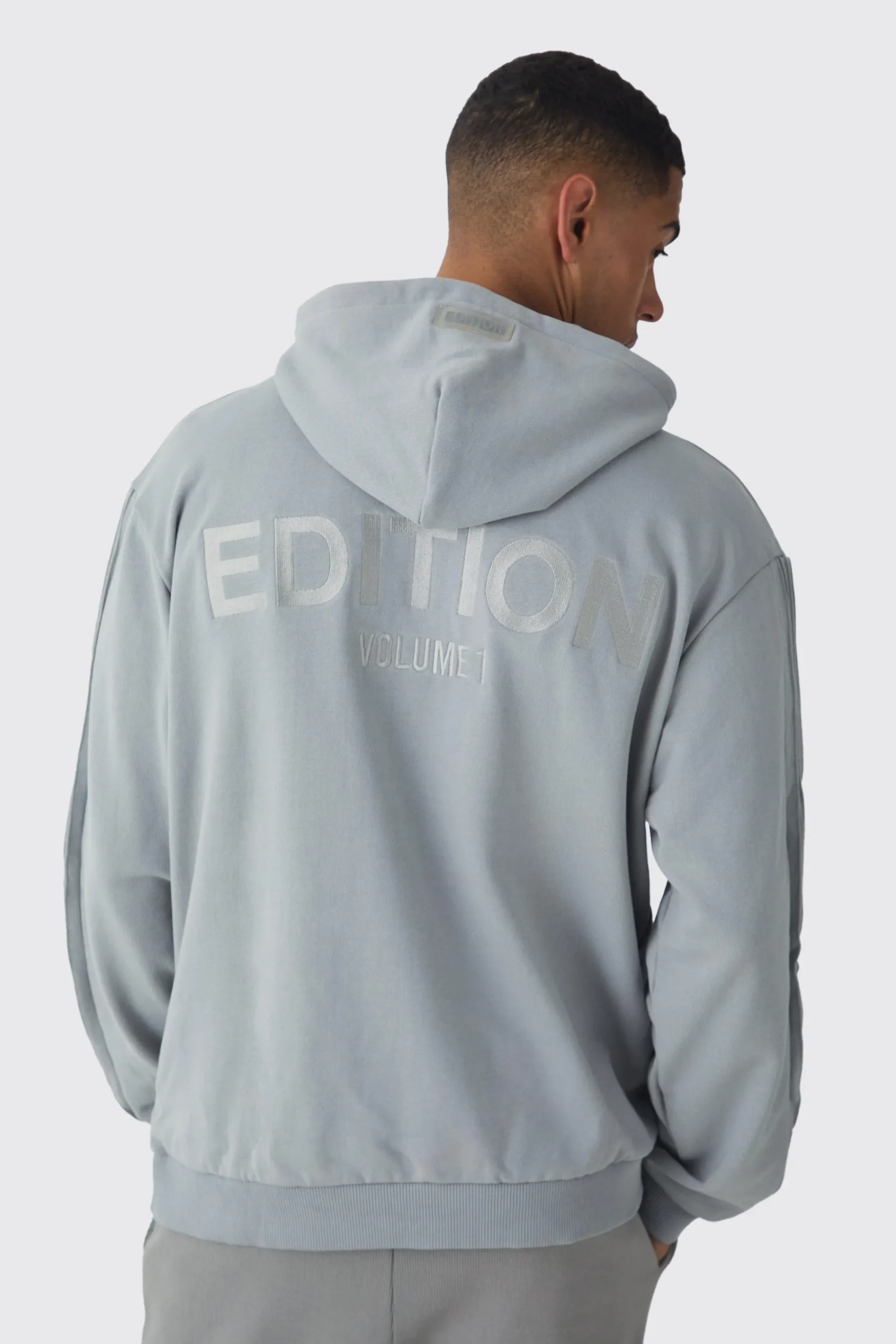 boohooMAN EDITION Oversized Heavyweight 1/4 Zip Pintuck Hoodie | UK| Hoodies & Sweatshirts