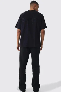 EDITION Oversized Heavyweight Pin Tuck T-shirt | UK^boohooMAN Best