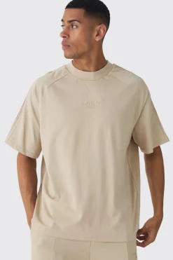 EDITION Oversized Heavyweight Pin Tuck T-shirt | UK^boohooMAN Best