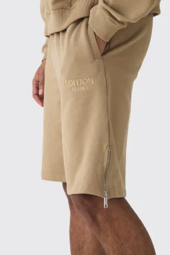 boohooMAN EDITION Oversized Heavyweight Zip Hem Shorts | UK| Shorts