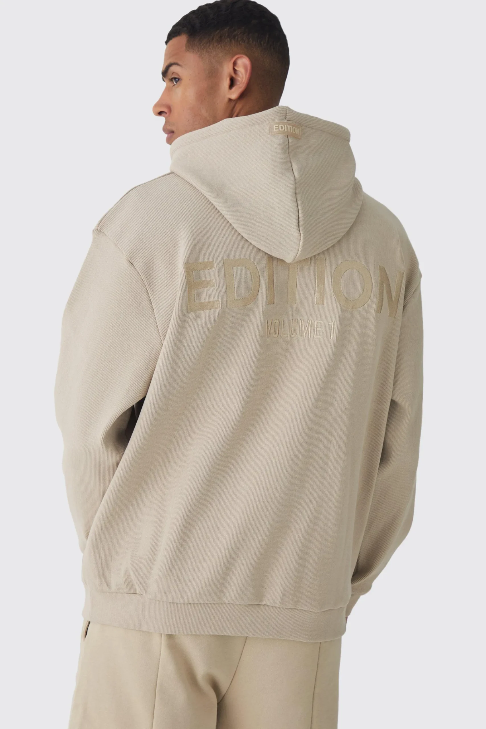 boohooMAN EDITION Oversized Heavyweight Ribbed Hoodie | UK| Hoodies & Sweatshirts