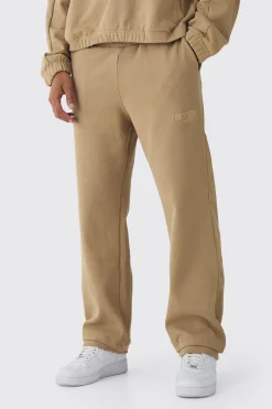 boohooMAN EDITION Straight Fit Ribbed Heavyweight Split Hem Jogger | UK| Joggers