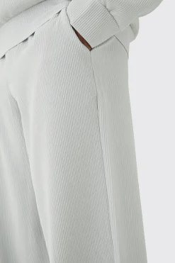 boohooMAN Elastic Waist Baggy Fit Contrast Drawcord Pleated Trouser | UK| Trousers
