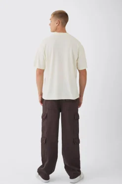 boohooMAN Elasticated Baggy Fit Multi Cargo Trousers | UK| Trousers|Cargos