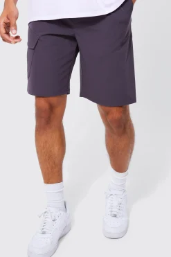 boohooMAN Elasticated Comfort Technical Stretch Short | UK| Shorts