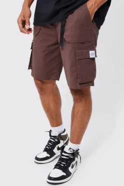boohooMAN Elasticated Relaxed Cargo Short With Tab | UK| Shorts