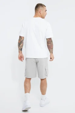 boohooMAN Elasticated Relaxed Cargo Stretch Short | UK| Shorts