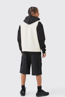 boohooMAN Elasticated Relaxed Lightweight Stretch Cargo Short | UK| Shorts