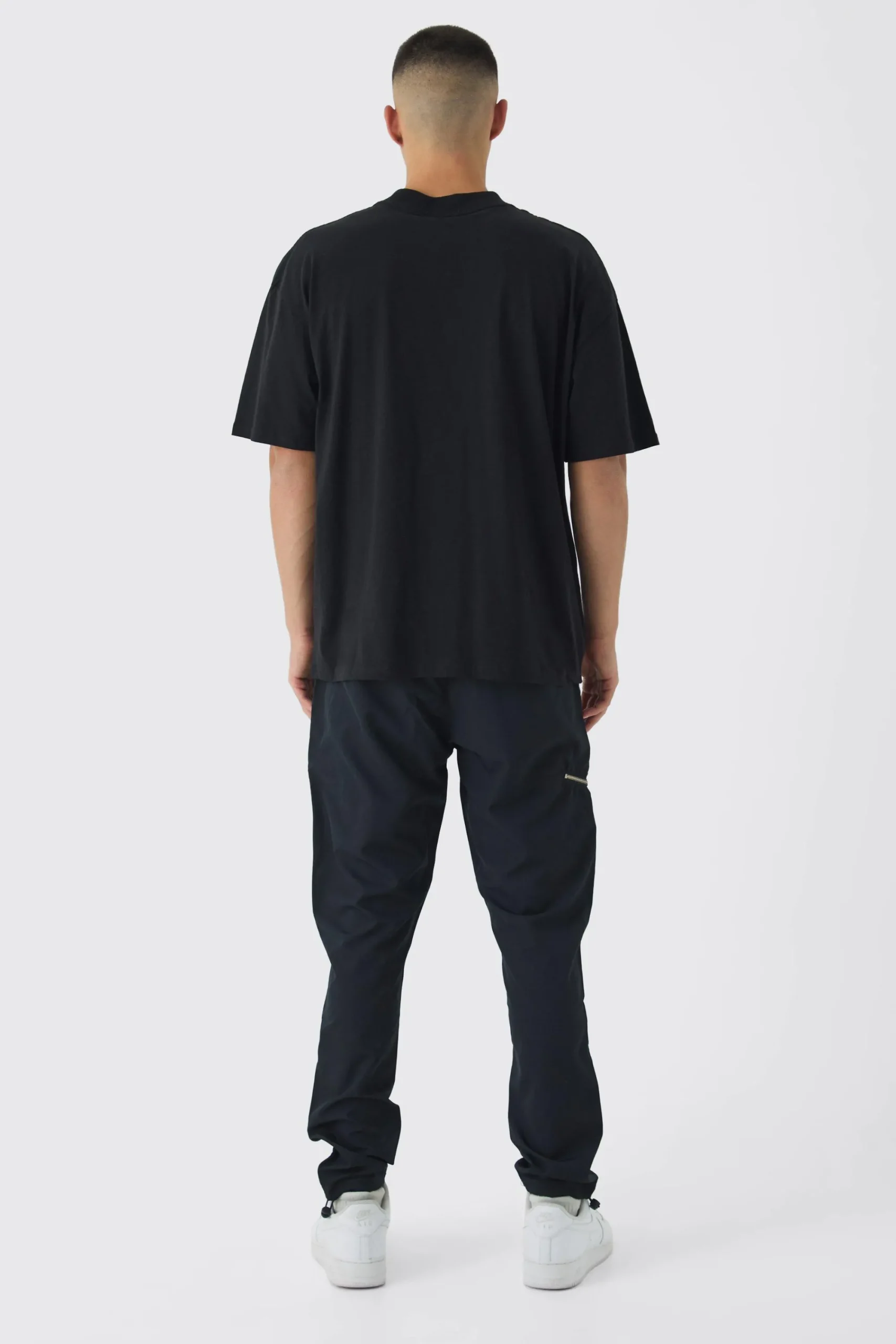 boohooMAN Elasticated Skinny Utility Zip Pocket Trousers | UK| Trousers