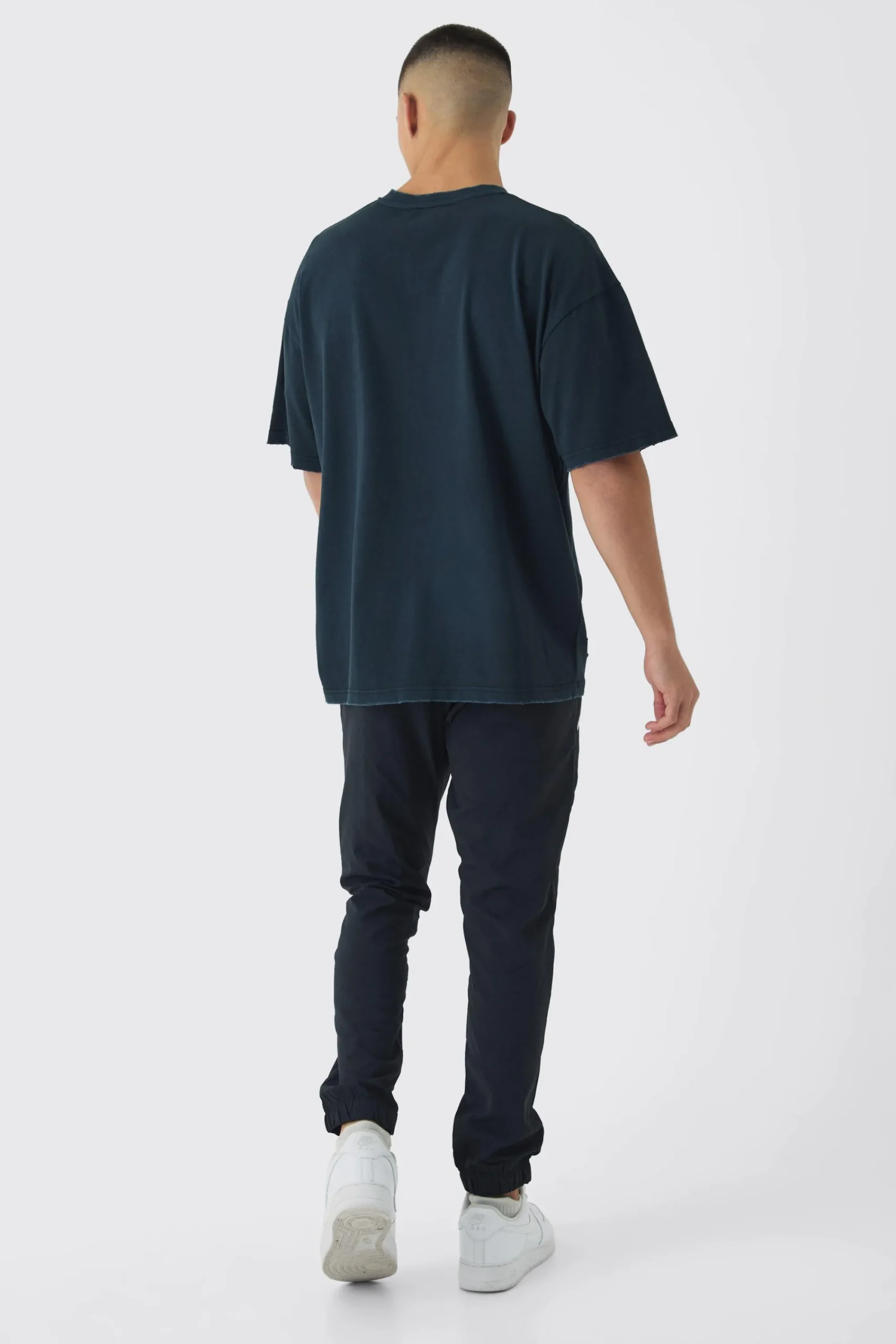 boohooMAN Elasticated Slim Cargo Piping Parachute Trousers | UK| Trousers|Cargos