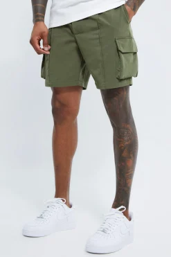boohooMAN Elasticated Slim Cargo Short With Pintuck | UK| Shorts