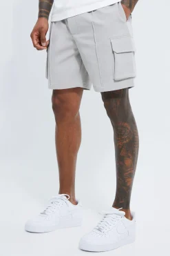 boohooMAN Elasticated Slim Cargo Short With Pintuck | UK| Shorts