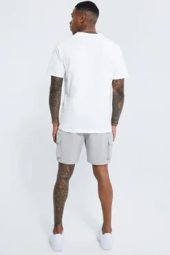 boohooMAN Elasticated Slim Cargo Short With Pintuck | UK| Shorts