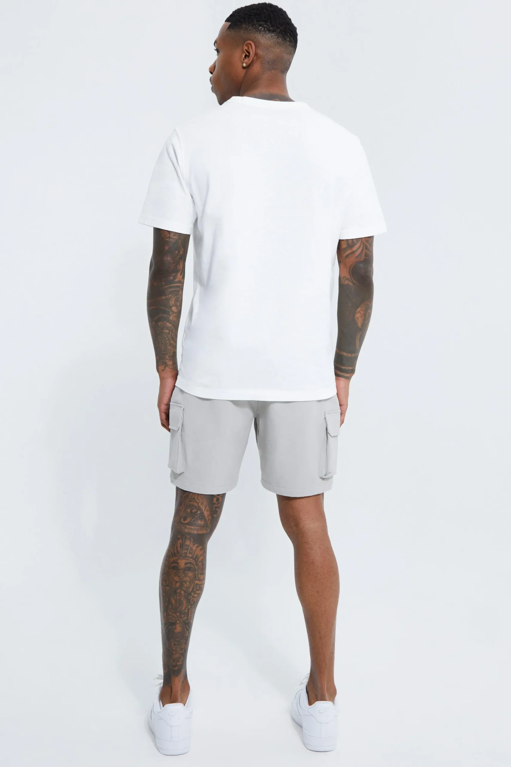 boohooMAN Elasticated Slim Cargo Short With Pintuck | UK| Shorts