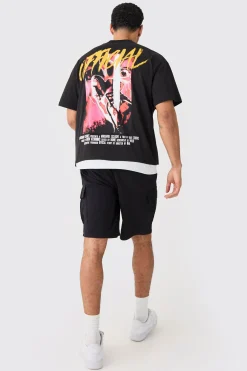 boohooMAN Elasticated Waist Relaxed Fit Cargo Shorts | UK| Shorts