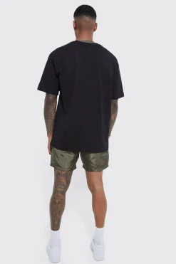 boohooMAN Elasticated Waist Comfort Nylon Short | UK| Shorts