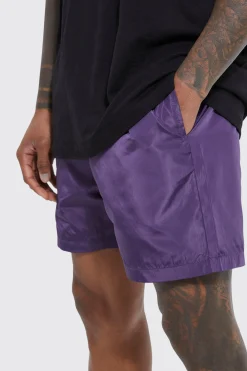 boohooMAN Elasticated Waist Comfort Nylon Short | UK| Shorts