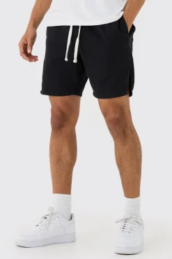 boohooMAN Elasticated Waist Contrast Drawcord Split Hem Shorts | UK| Shorts