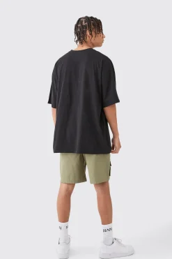 boohooMAN Elasticated Waist Detachable Bag Multi Cargo Pocket Shorts | UK| Shorts