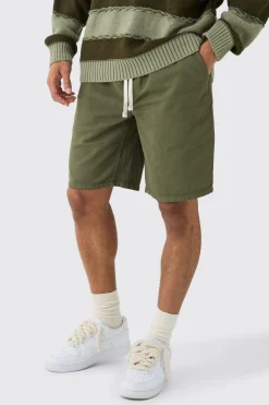 boohooMAN Elasticated Waist Drawcord Detail Relaxed Fit Shorts In | UK| Shorts