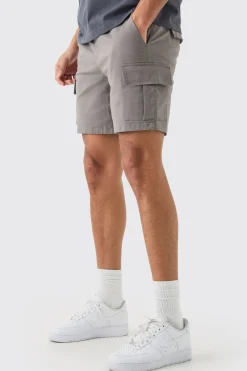boohooMAN Elasticated Waist Slim Fit Cargo Shorts | UK| Shorts