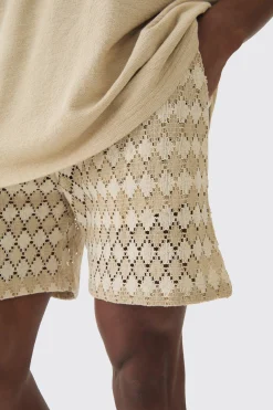 boohooMAN Elasticated Waist Jacquard Bermuda Shorts | UK| Shorts