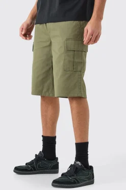 boohooMAN Elasticated Waist Relaxed Fit Longer Length Cargo Shorts | UK| Shorts