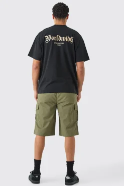 boohooMAN Elasticated Waist Relaxed Fit Longer Length Cargo Shorts | UK| Shorts