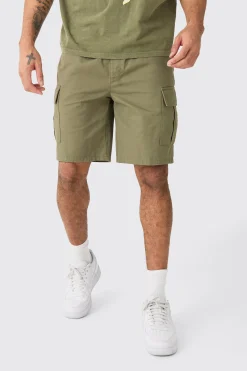 boohooMAN Elasticated Waist Relaxed Fit Cargo Shorts | UK| Shorts
