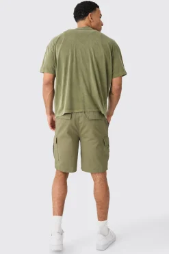 boohooMAN Elasticated Waist Relaxed Fit Cargo Shorts | UK| Shorts