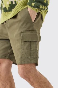boohooMAN Elasticated Waist Skinny Fit Cargo Shorts | UK| Shorts