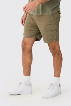 boohooMAN Elasticated Waist Slim Fit Cargo Shorts | UK| Shorts