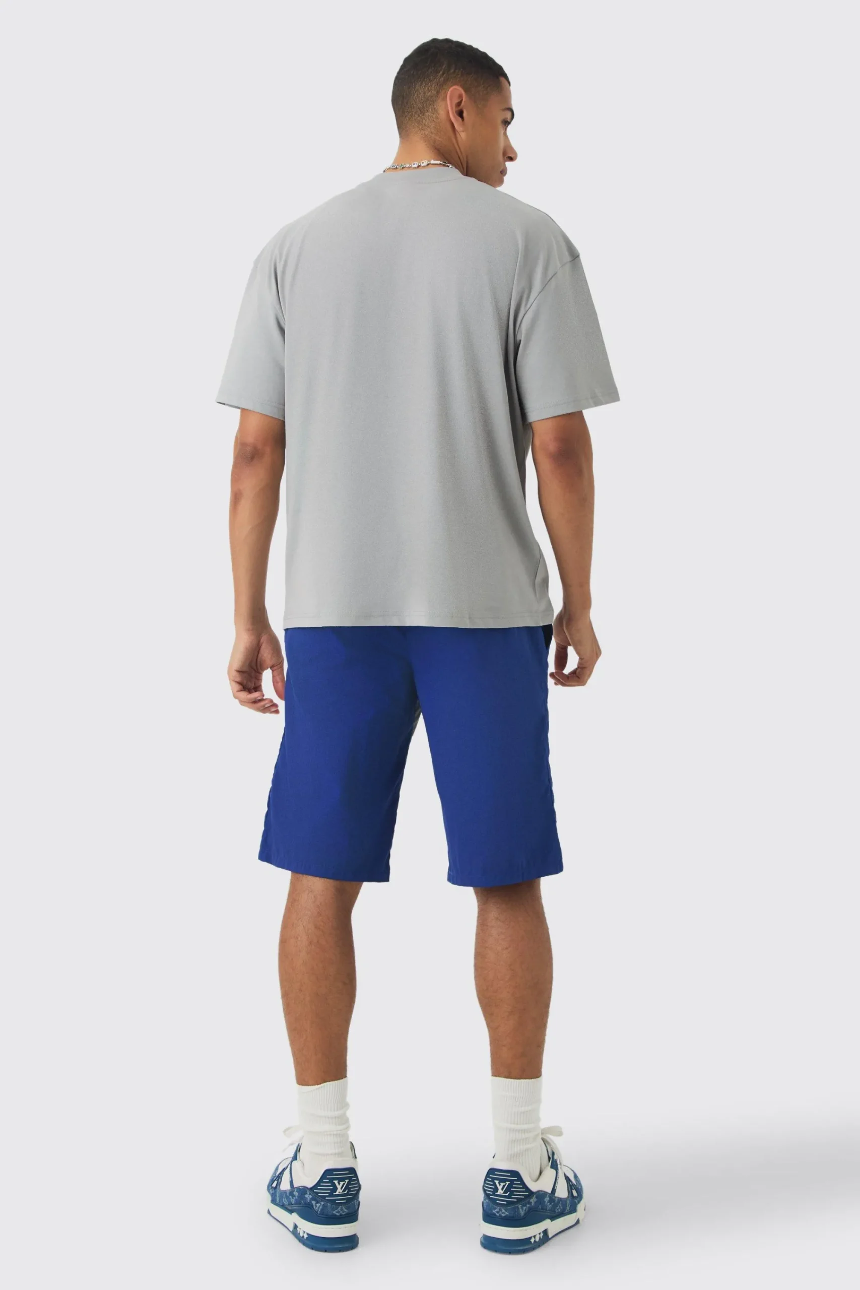 boohooMAN Elasticated Waist Limited Relaxed Longline Shell Panel Shorts | UK| Shorts