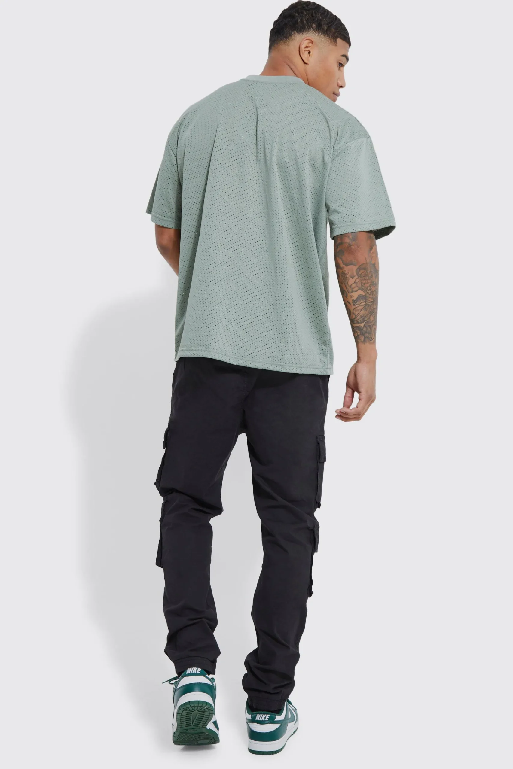 boohooMAN Elasticated Waist Multi Cargo Pocket Slim Fit Jogger | UK| Trousers|Joggers