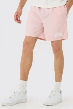 boohooMAN Elasticated Waist OFCL Relaxed Shell Short Shorts In | UK| Shorts