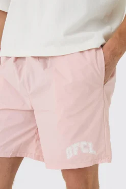 boohooMAN Elasticated Waist OFCL Relaxed Shell Short Shorts In | UK| Shorts