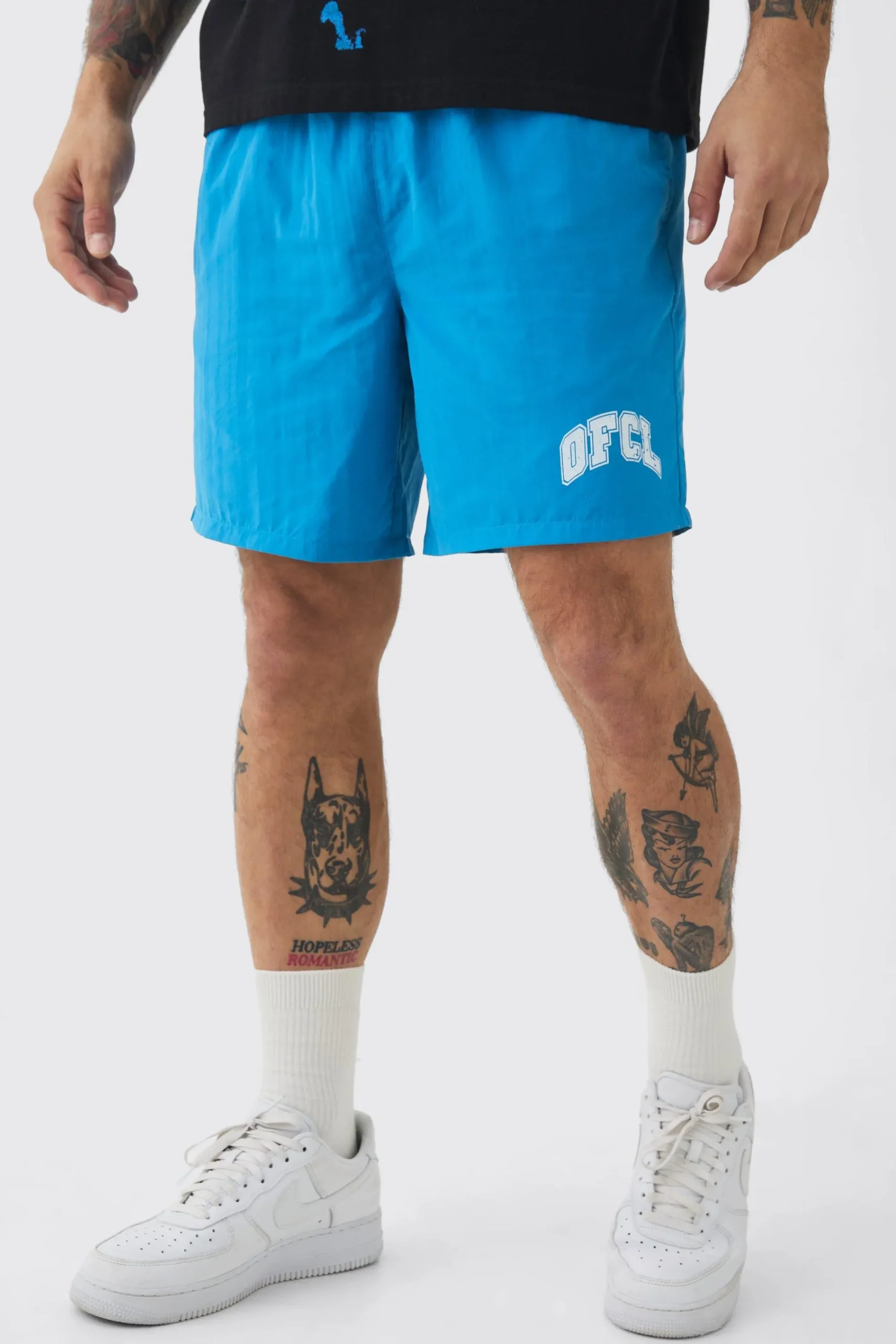 boohooMAN Elasticated Waist OFCL Shell Shorts In | UK| Shorts