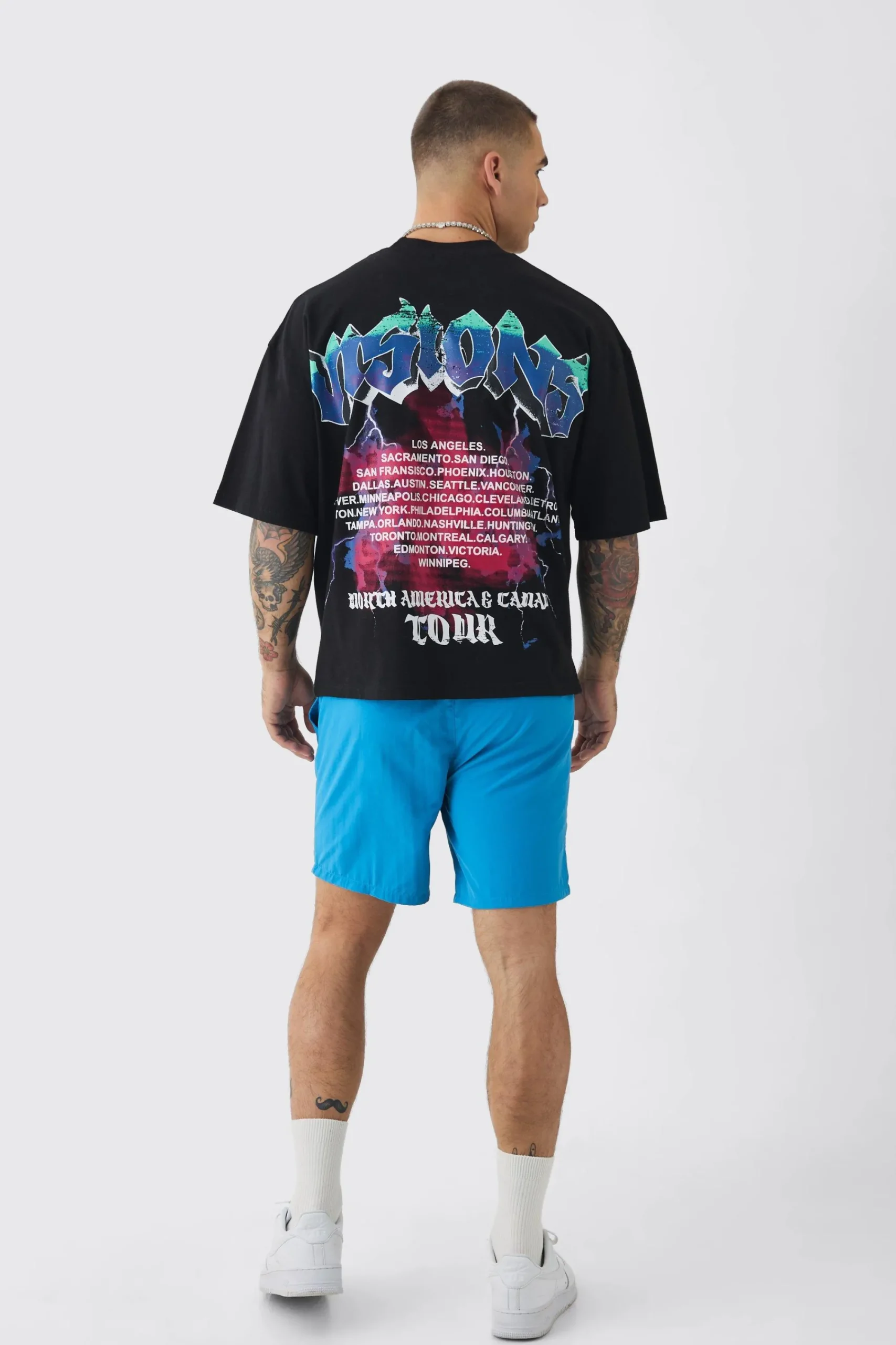 boohooMAN Elasticated Waist OFCL Shell Shorts In | UK| Shorts