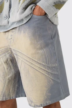 boohooMAN Elasticated Waist Panel Parachute Shorts | UK| Shorts