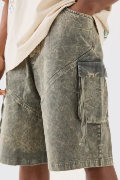 boohooMAN Elasticated Waist Parachute Shorts | UK| Shorts