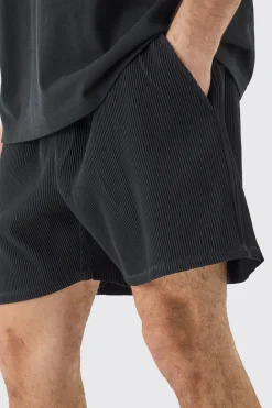 boohooMAN Elasticated Waist Pleated Drawcord Shorts | UK| Shorts
