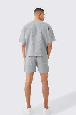 boohooMAN Elasticated Waist Pleated Drawcord Shorts | UK| Shorts