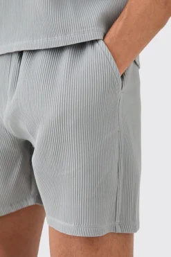 boohooMAN Elasticated Waist Pleated Drawcord Shorts | UK| Shorts