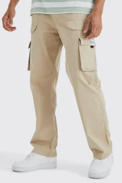 boohooMAN Elasticated Waist Relaxed Fit Buckle Cargo Trouser | UK| Trousers|Joggers