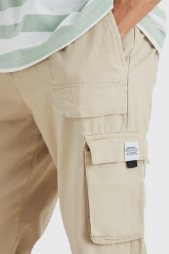 boohooMAN Elasticated Waist Relaxed Fit Buckle Cargo Trouser | UK| Trousers|Joggers