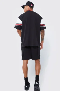 boohooMAN Elasticated Waist Relaxed Technical Stretch Cargo Short | UK| Shorts