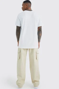 boohooMAN Elasticated Waist Relaxed Fit Buckle Cargo Jogger | UK| Trousers